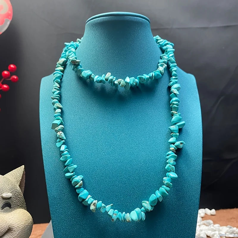 Turquoise Multilayer Choker Bracelet Set Jewelry