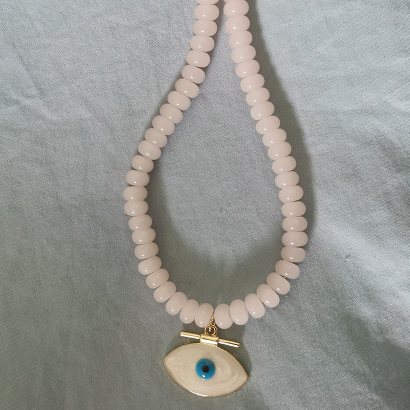 Luxury Mens Jewellery evil eye Pendant Necklace Men Classic Necklace Jewelry Gift Jewelry for Women Collares Para Mujer Quartz