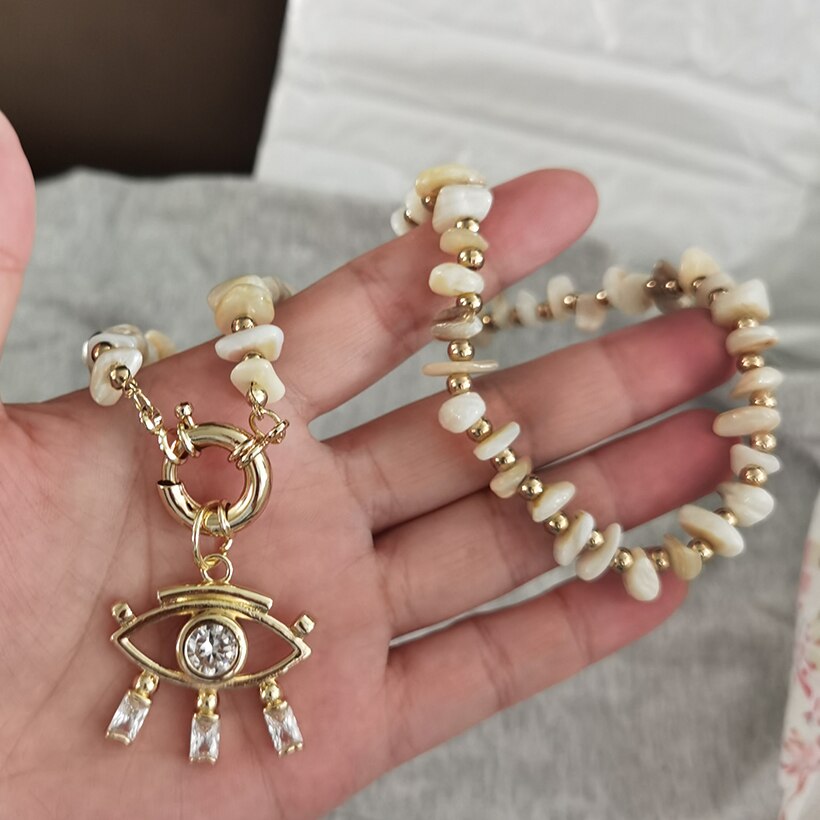 Luxury Mens Jewellery evil eye Pendant Necklace Men Classic Necklace Jewelry Gift Jewelry for Women Collares Para Mujer Quartz