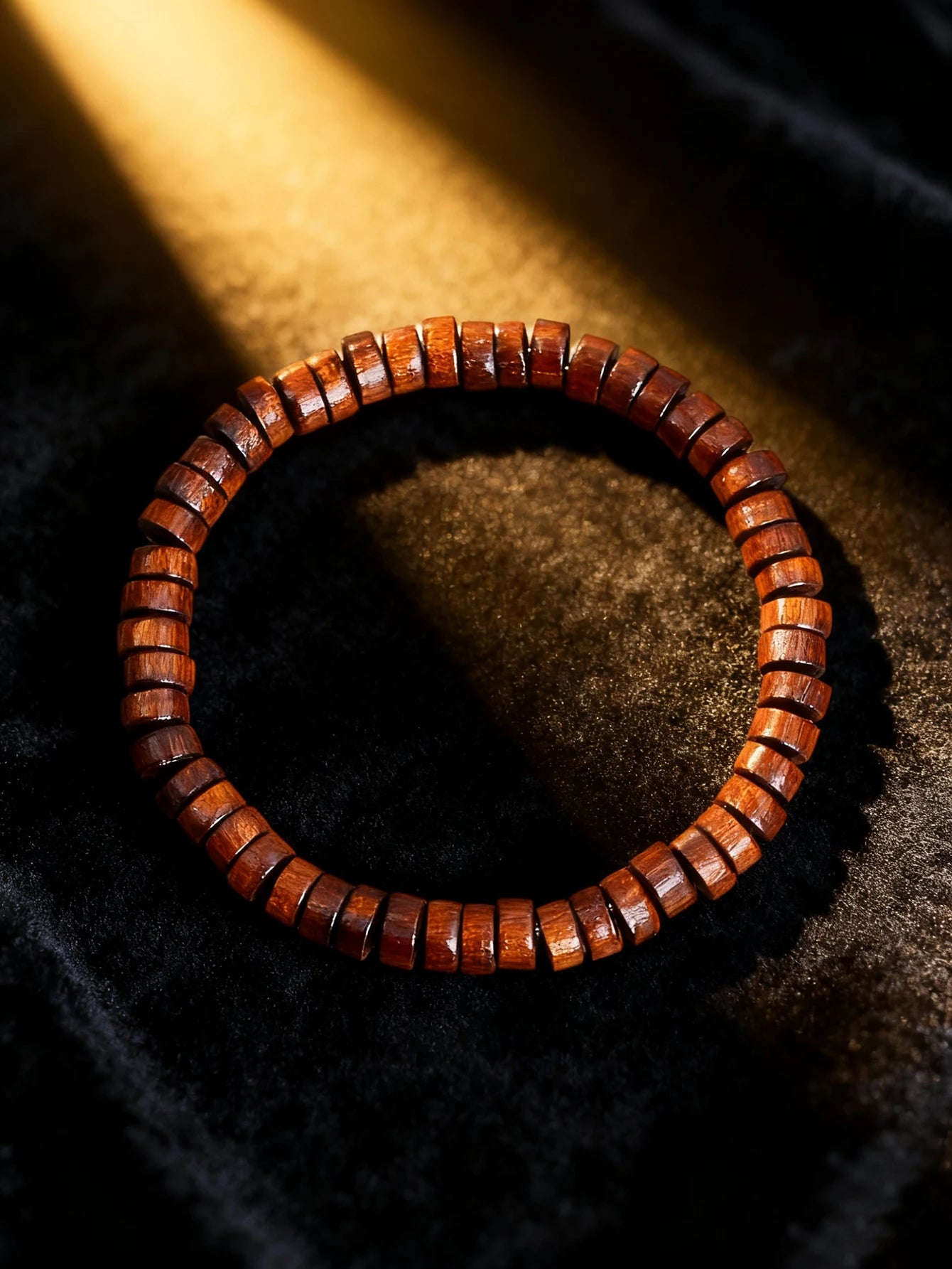 Natural Stone & Wood Bead Boho Protection Bracelet, Handmade Grounding Talisman