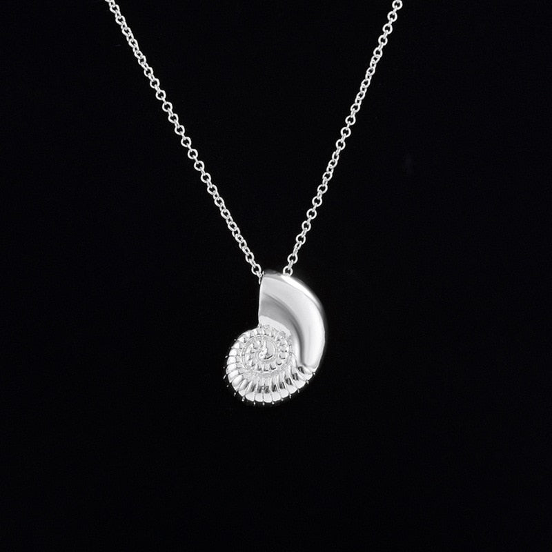 Simple Animal Conch Sea Snail Charms Ocean Shell Pendant Choker Necklaces Ins Crafting Women Birthday Gift Jewelry Accessories