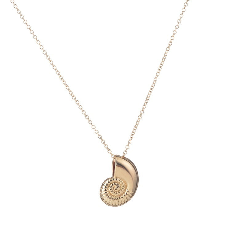 Simple Animal Conch Sea Snail Charms Ocean Shell Pendant Choker Necklaces Ins Crafting Women Birthday Gift Jewelry Accessories