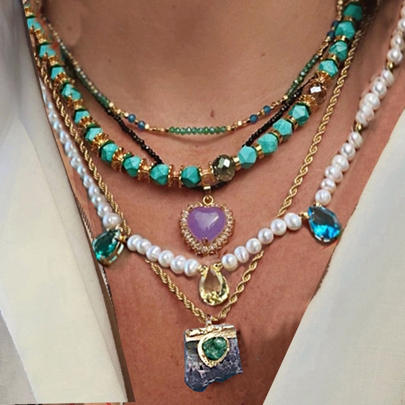 Luxury Mens Jewellery evil eye Pendant Necklace Men Classic Necklace Jewelry Gift Jewelry for Women Collares Para Mujer Quartz