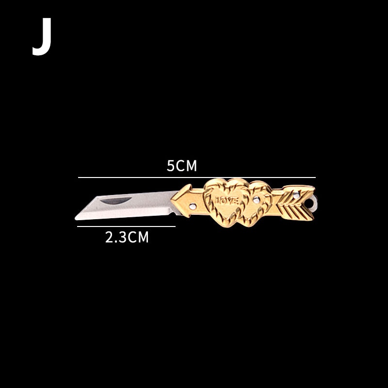 Outdoor Mini Portable Folding Knife Miniature Self Defense Keychain Pocket Knives for Survival Tools Stainless Steel EDC Pendant