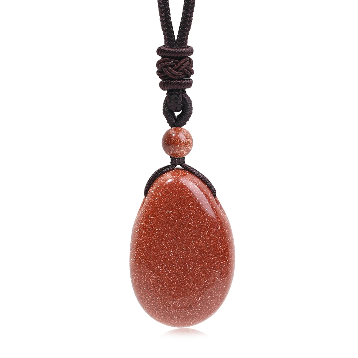 Water Droplet Crystal Pendant, Natural Stone Spiritual Necklace