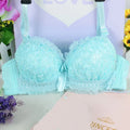 Girl Cheap Bra Sexy Lingerie Wire Free Bras For Women Underwear Lace Breathable Bralette Adjusted 3/4 Cup Push Up Female Bra - Charlie Dolly