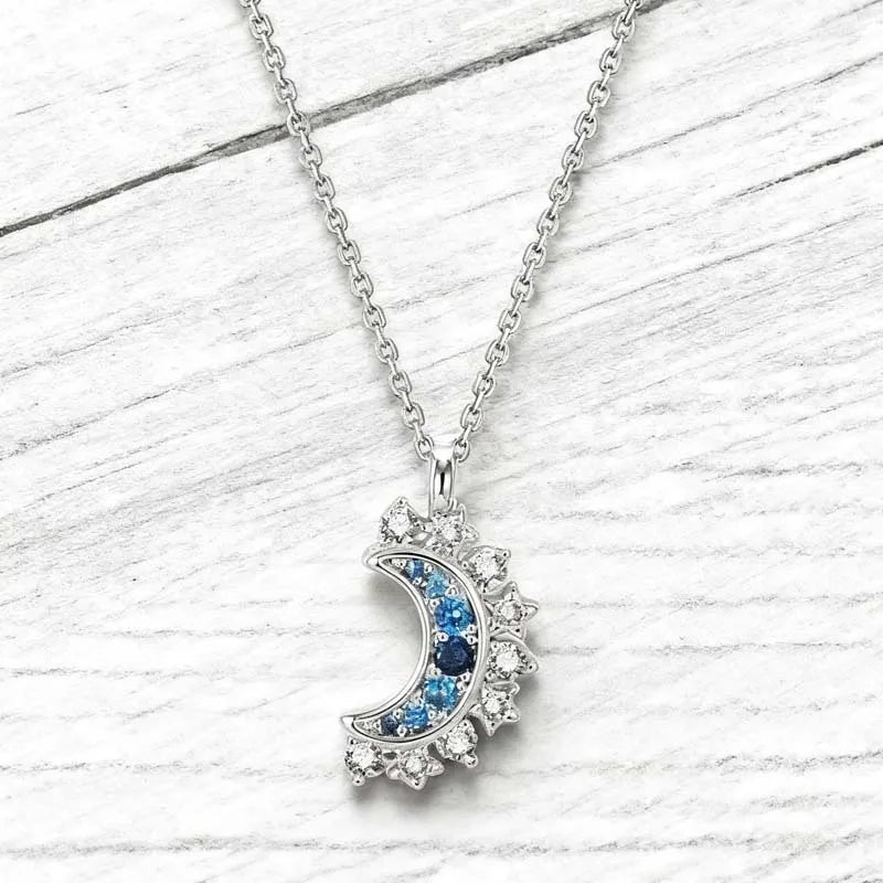 Sun & Moon Couple Necklace, Matching Celestial Pendant for Partners