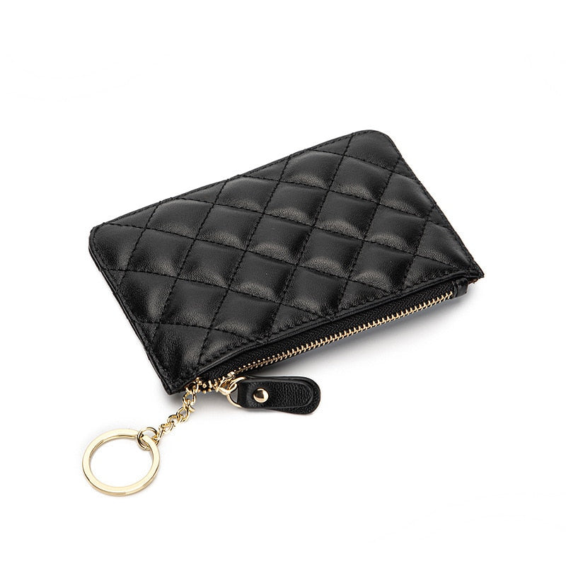 Leather Women Purse Small Wallet Change Coin Pouch Mini Zipper Money Clip Bags Children Pocket Wallets Key Holder - Charlie Dolly