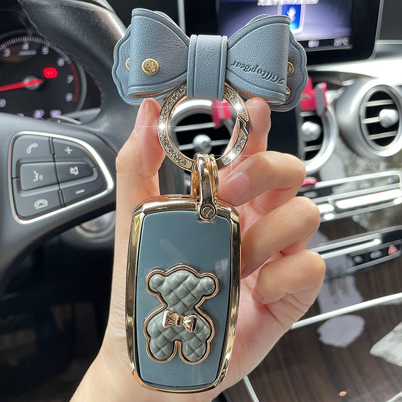 Car Remote Key Case Cover Shell Fob for Changan CS75PLUS CS55PLUS CS35 PLUS Eado UNI-T Oushang X5 X7 EV Keychain Accessories