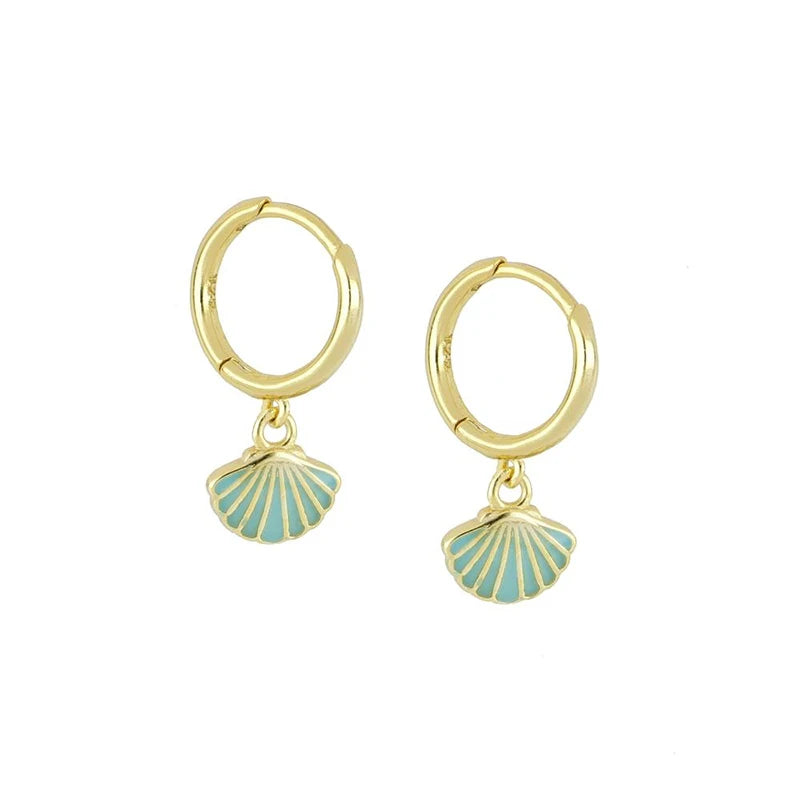Gold Plated Hoop Stud Ear Cuff Earrings Set Jewelry