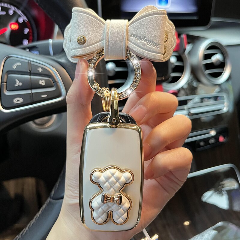 Car Remote Key Case Cover Shell Fob for Changan CS75PLUS CS55PLUS CS35 PLUS Eado UNI-T Oushang X5 X7 EV Keychain Accessories