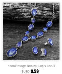 Vintage Plumflower Natural Jades Quartz Earrings For Women Antique Silver Plated Lapis Lazuli Tiger Eye Stone Fashion Earring - Charlie Dolly