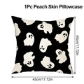 Halloween Pumpkin Ghost Pillowcase Happy Halloween Party Decorations For Home 2024 Trick or Treat Spider Bat Cat Pillow Covers - Charlie Dolly