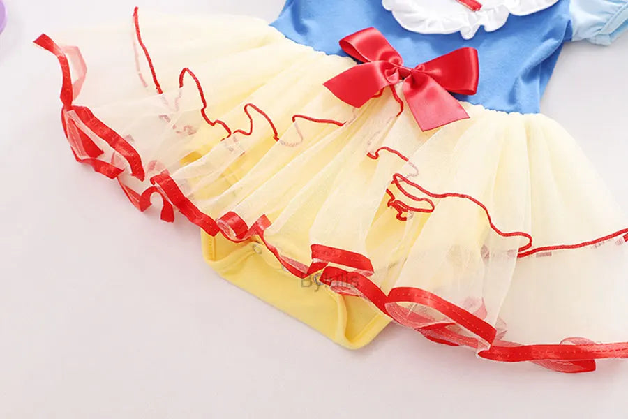 Baby Romper Tutu Dress with Headband Infant Baby Girl Princess Clothes Cute Design Kids Dress Halloween Party Costumes Outfit - Charlie Dolly