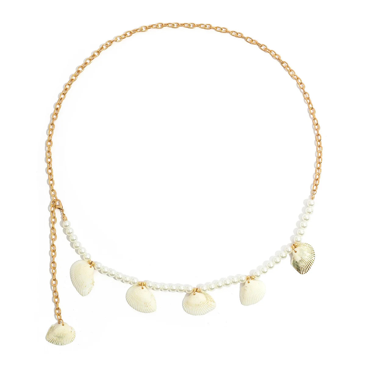 European American Sexy Handmade Colour Beads Shell Waist Belly Belt Chain Irregular Natural Stone Belly Chains Boho Body Jewelry - Charlie Dolly