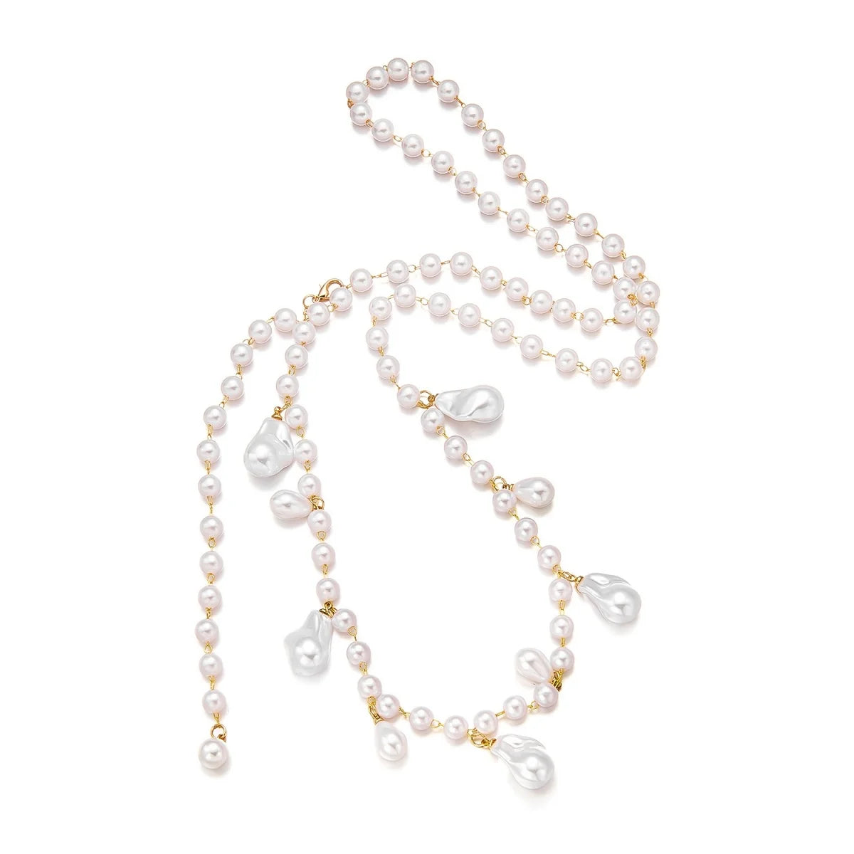 Baroque Imitation Pearl Multilayer Boho Choker and Body Chain