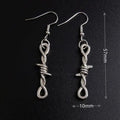 Earrings for Women Girls Drop Dangle Teens Charm Gift Party Simple Punk Cool Halloween Skull Cross Horror Skeleton Death Bat - Charlie Dolly