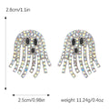 Vedawas Halloween Boho Handmade Rhinestone Ghost Earrings,Cute Elegant Festival Party Holiday Women Accessories - Charlie Dolly