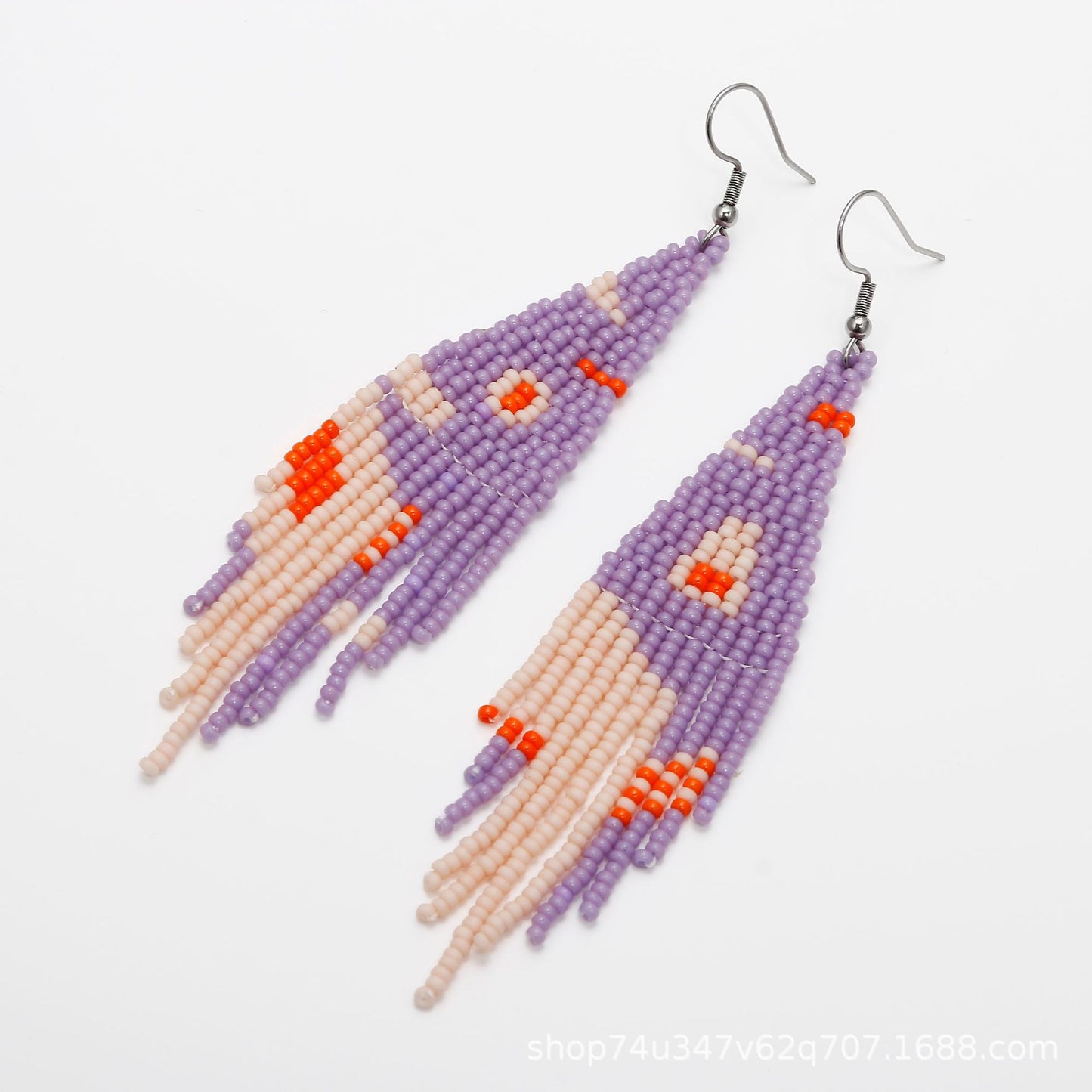 LIMAX Bohemian Earrings 2022 Beads Long Earrings Ethnic Style Drop Earings Fashion Jewelry Bijoux Femme Statement Earrings