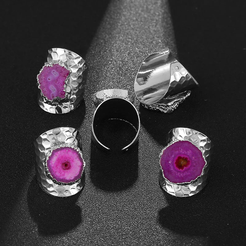 Agate Boho Ring