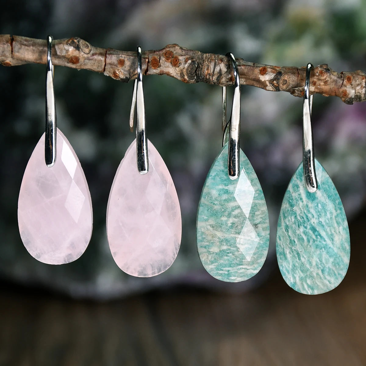 Rose Quartz Earrings