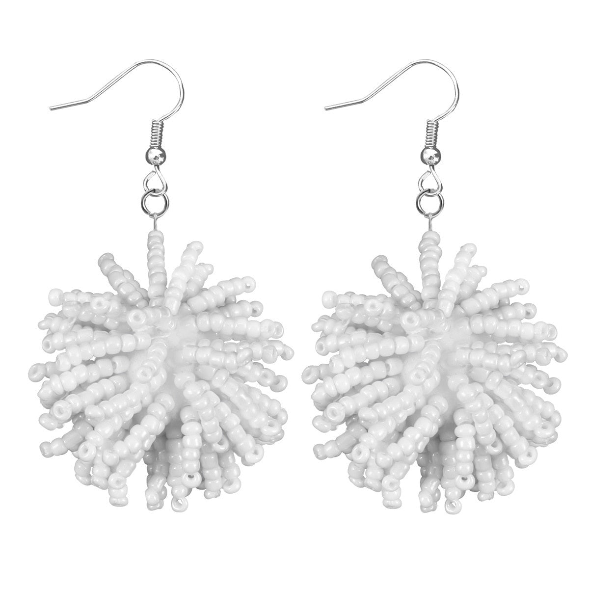 Fashion Boho Earrings For Women Colorful Style Sweet Flower Earrings Jewelry Spring Summer Floral Beaded Earrings Accessories
