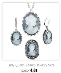 Vintage Plumflower Natural Jades Quartz Earrings For Women Antique Silver Plated Lapis Lazuli Tiger Eye Stone Fashion Earring - Charlie Dolly