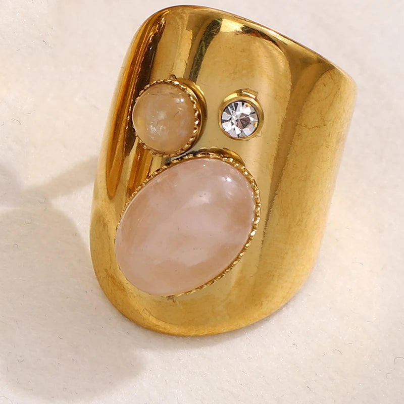 Vintage Boho Zircon Statement Ring