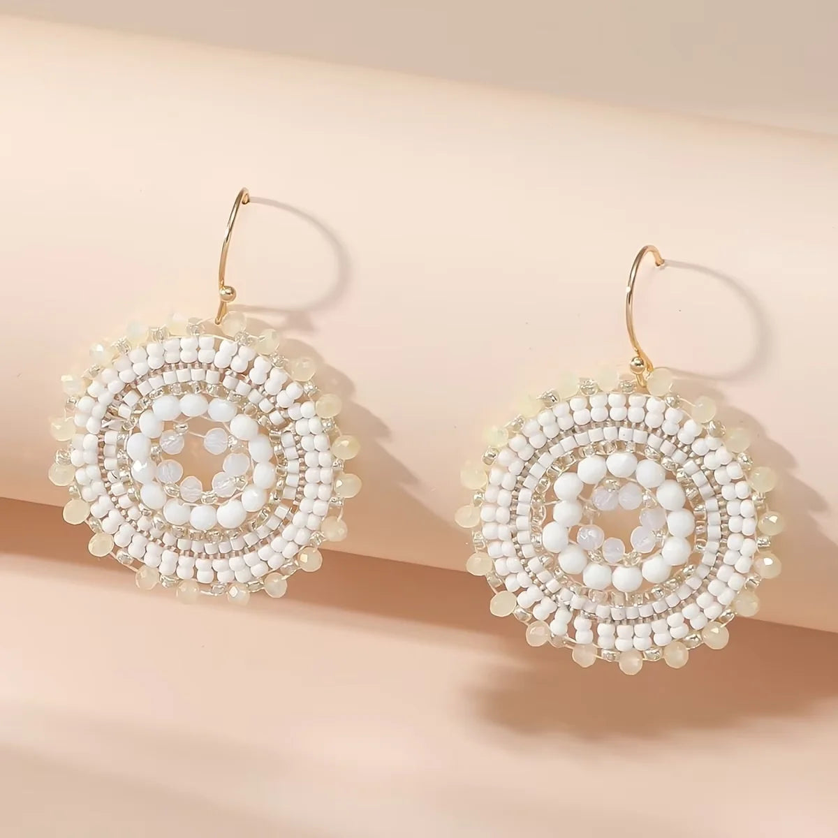Rhinestone Floral Swing Drop Earrings Jewelry