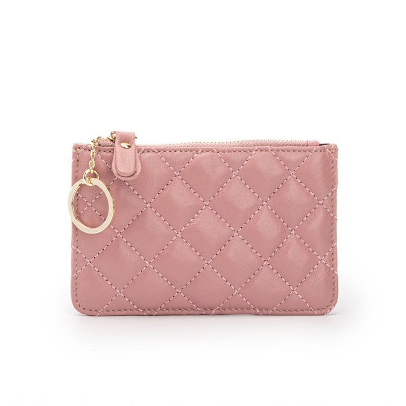 Leather Women Purse Small Wallet Change Coin Pouch Mini Zipper Money Clip Bags Children Pocket Wallets Key Holder - Charlie Dolly