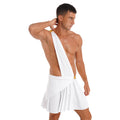 Men's Ancient Greek God Halloween Party Costume Cosplay One Shoulder Strap Skirts Knight Warrior Theatrical Performance Outfit - Charlie Dolly