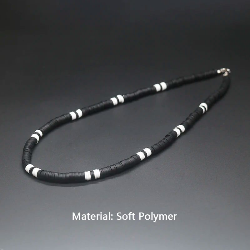 Tribal Coconut and Puka Shell Boho Necklace for Men
