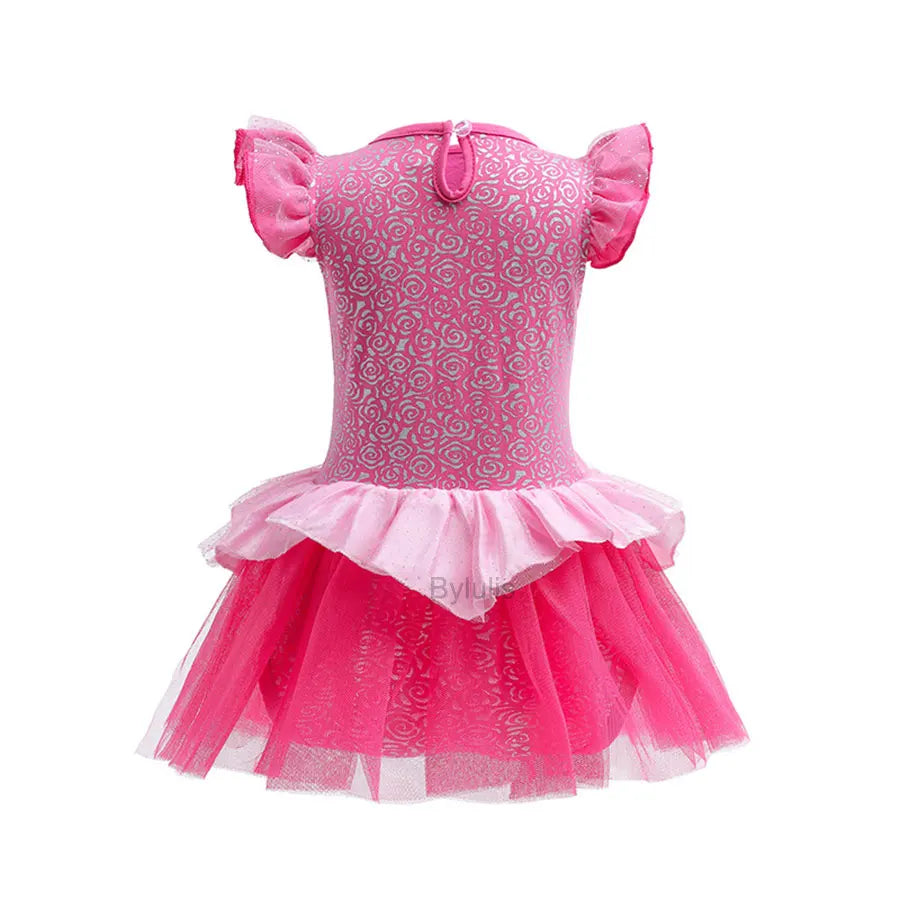 Baby Romper Tutu Dress with Headband Infant Baby Girl Princess Clothes Cute Design Kids Dress Halloween Party Costumes Outfit - Charlie Dolly