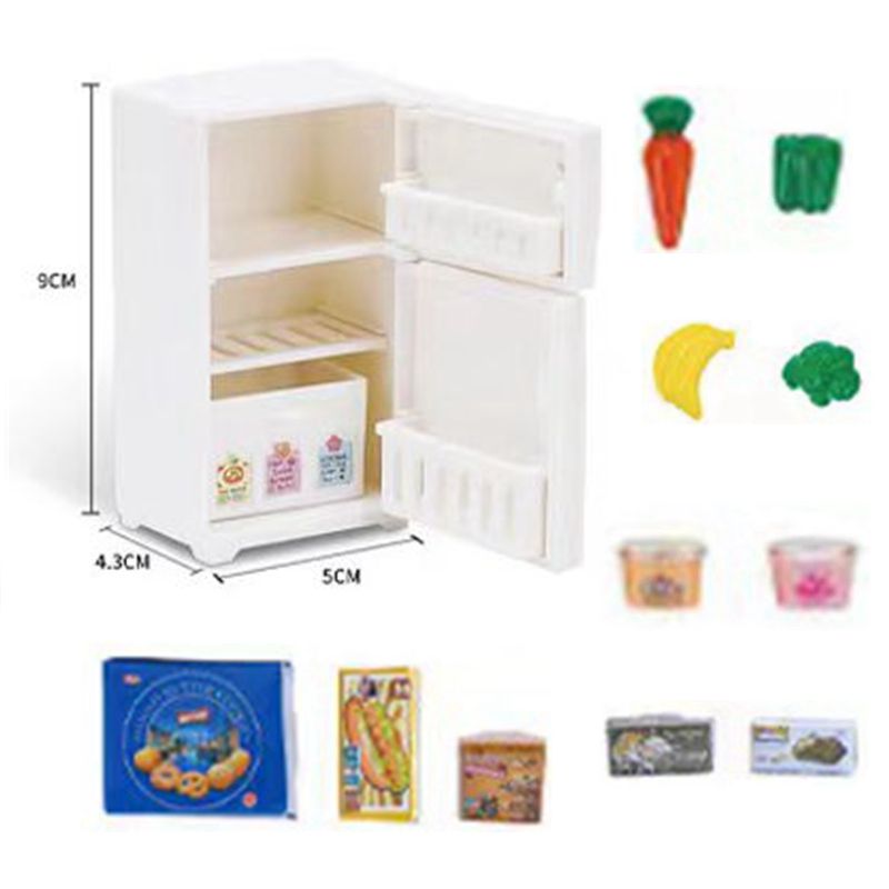 Hot Sale Cute Kawaii Pink 10 Items/Lot Miniature Dollhouse Furniture Accessory Kids Toys Kitchen Cooking Things For Barbie Game
