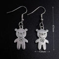 Earrings for Women Girls Drop Dangle Teens Charm Gift Party Simple Punk Cool Halloween Skull Cross Horror Skeleton Death Bat - Charlie Dolly