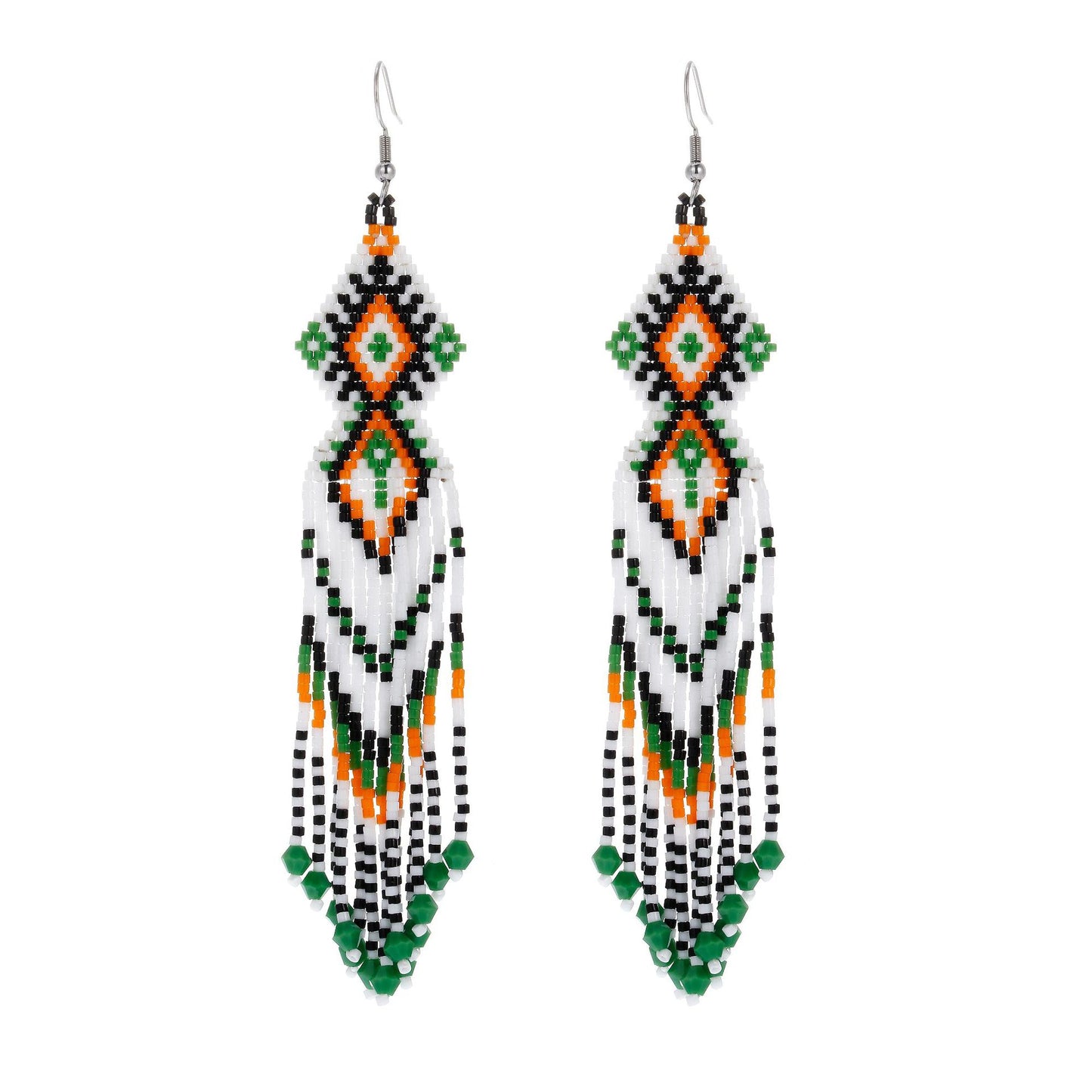 LIMAX Bohemian Earrings 2022 Beads Long Earrings Ethnic Style Drop Earings Fashion Jewelry Bijoux Femme Statement Earrings