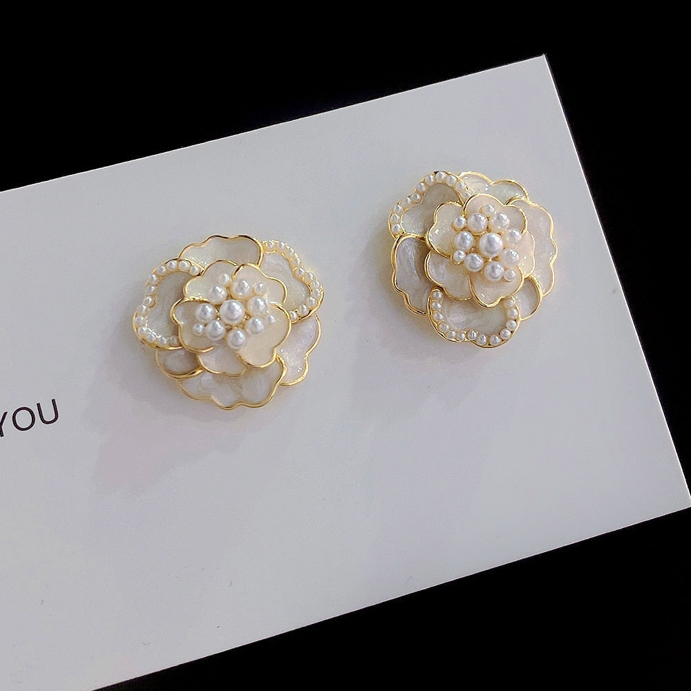 Cute Bowknot Stud Earrings For Women Golden Korean Accessoires Fashion Jewelry pendientes mujer boucle d’oreille femme brincos