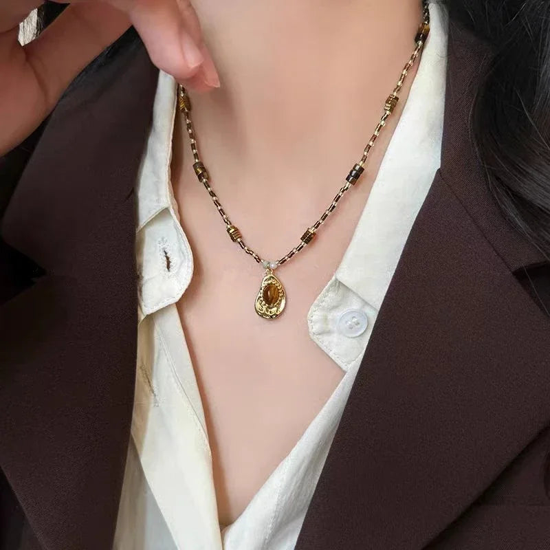 Sun Cross Butterfly Charm Choker Necklace Jewelry