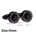 LUXUKISSKIDS Roman Numerals Men's Earrings Gothic Black Studs Steel Korean Fashion For Women 2023 Trendy Punk CZ Hiphop Piercing - Charlie Dolly
