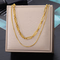 Stainless Steel Geometry Star Moon Butterfly Pendant Multilayer Chain Choker Necklace For Women Wedding Accessories Dropshipping - Charlie Dolly