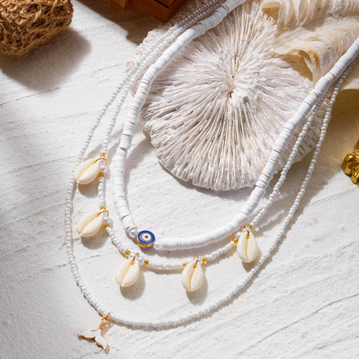 Turtle, Starfish and Shell Fishtail Boho Choker