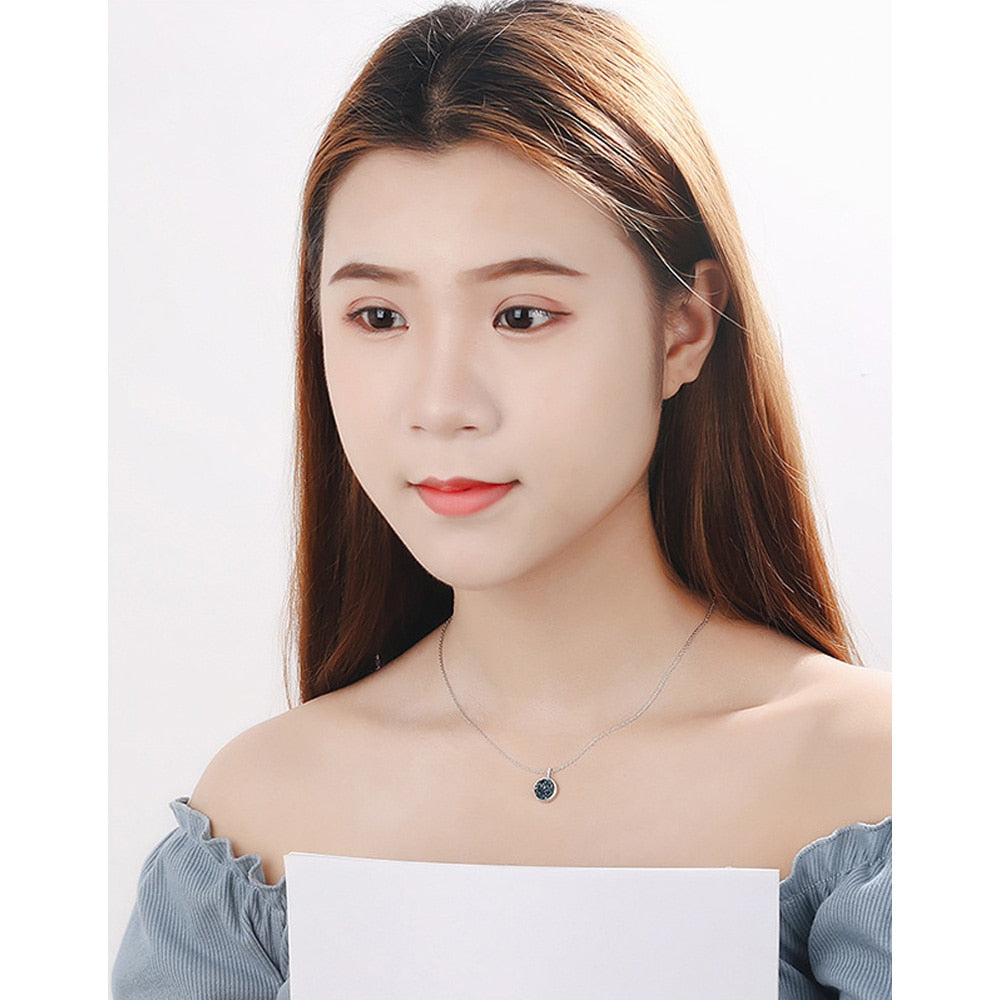 925 Sterling Silver Starry Sky Crystal Pendants Necklaces For Women Fashion Luxury Designer Jewelry Offers GaaBou - Charlie Dolly