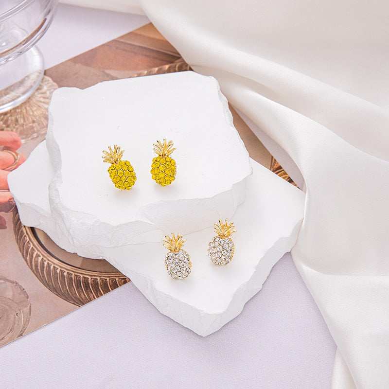 Pineapple Pearl Earrings French Retro High-quality Earrings Net Red Temperament Female Wave Earrings Prevent Allergy