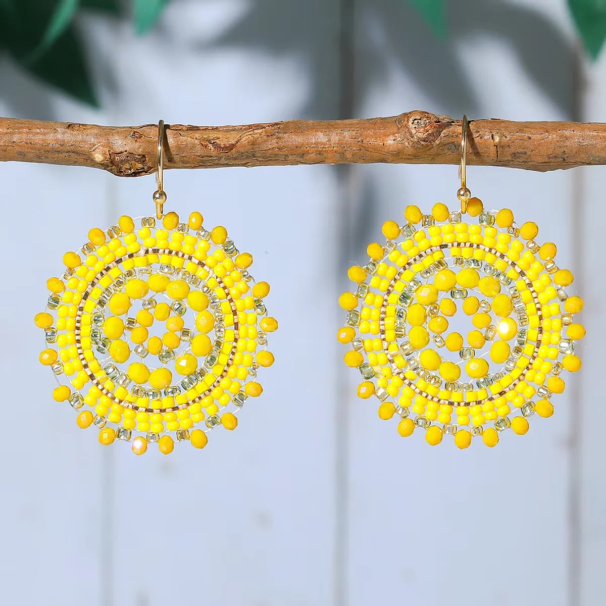 Rhinestone Floral Swing Drop Earrings Jewelry