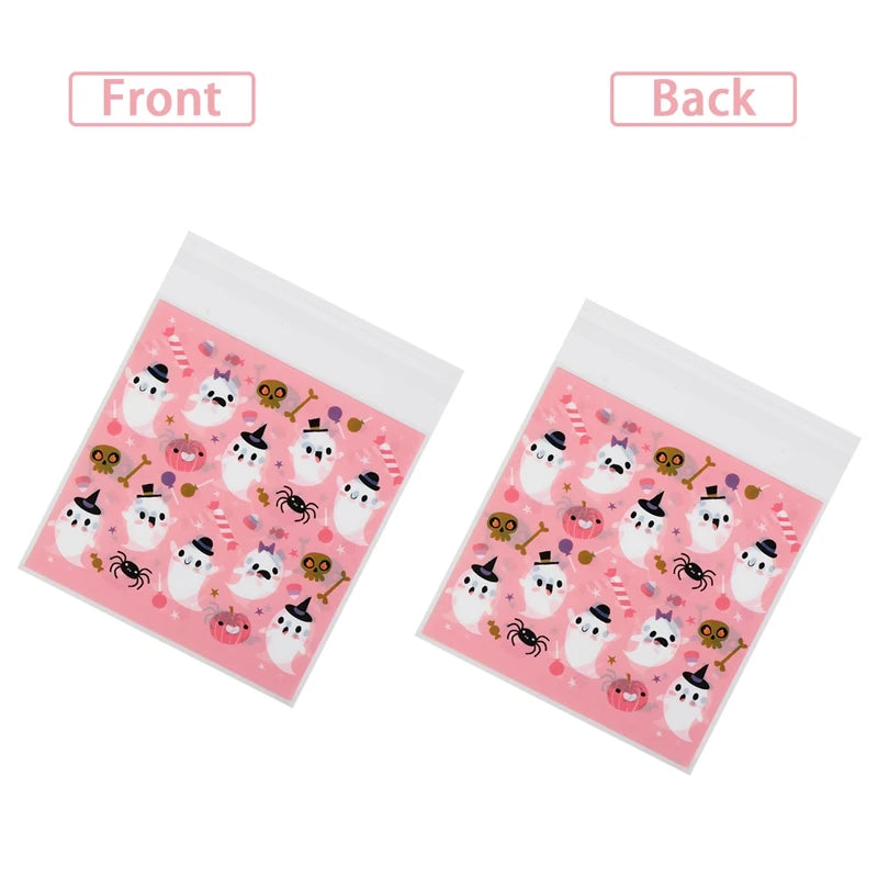 50PCS Halloween Candy Bags Halloween Party Decorations For Home 2024 Packaging Bag Pumpkin Party Ghost Halloween Decor Supplies - Charlie Dolly