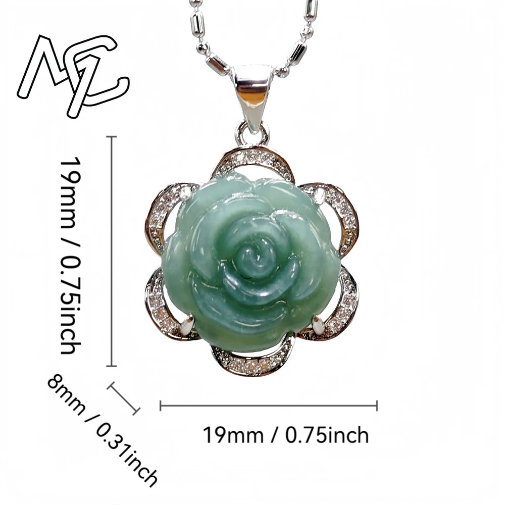 S925 Silver Burmese Jade Flower, Gourd & Butterfly Adjustable Ring, Sacred Amulet