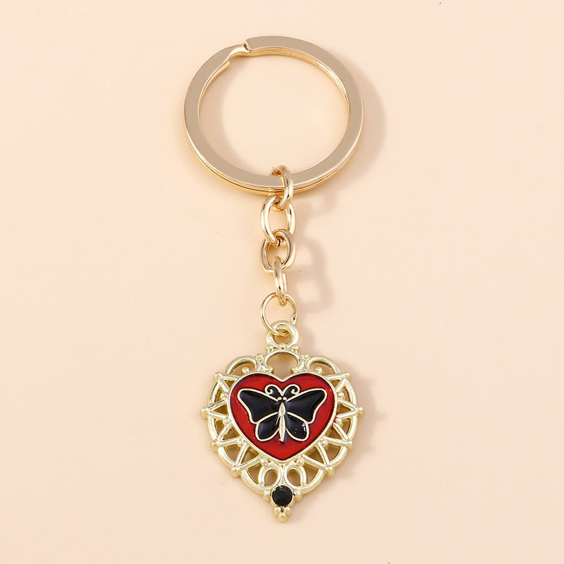 1Pc Bohemia Evil Eye Hamsa Hand Keychain for Women Men Blue Eye Sun Feather Key Ring Bag Pendant Car Key Holder Rings Wholesale