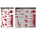 Horror Bloodstain Wall Sticker Handprint Footprint Blood Skull Window Sticker Halloween Decoration 2024 Halloween Scary Sticker - Charlie Dolly
