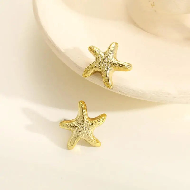 Pearl, Conch and Starfish Cute Boho Earrings