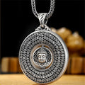 Blessing Heart Sutra Buddha Pendant For Women Men Jewelry Rotatable Tathagata Paramita Scriptures Necklace Male Accessories - Charlie Dolly